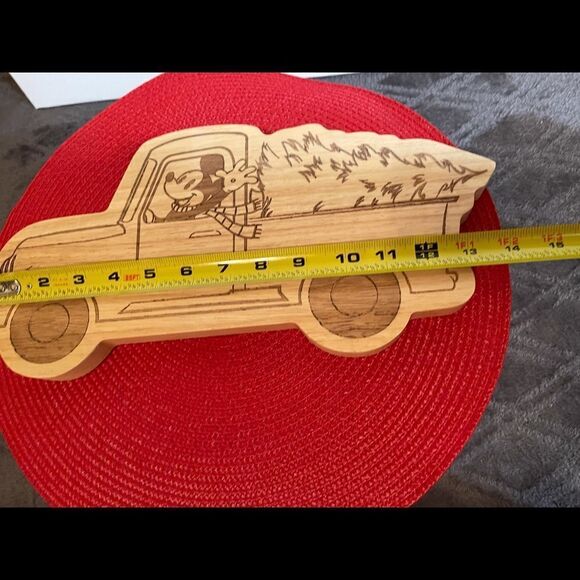 Disney Mickey Mouse Christmas wooden serving board NWT - Picture 8 of 9